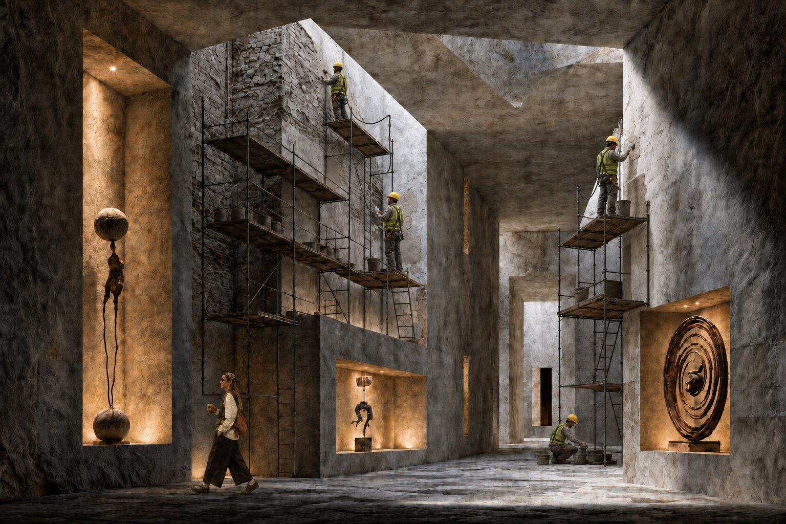 Preserved Renovation — replanning and material restoration